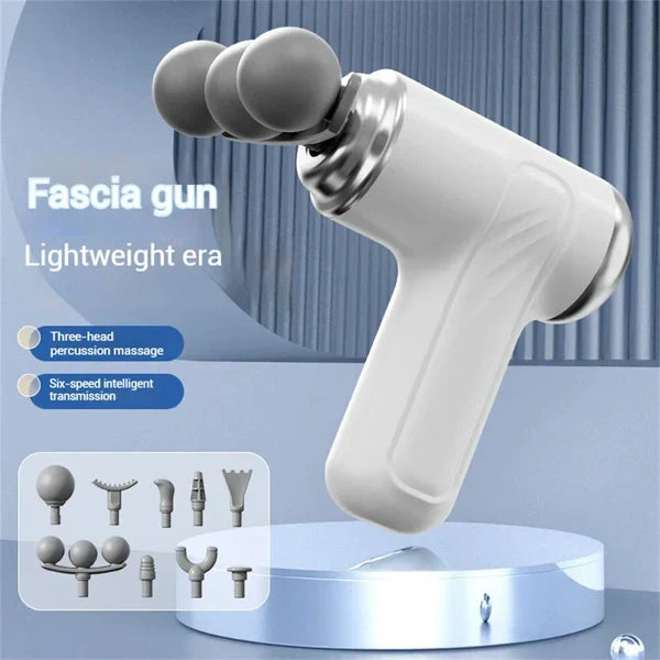 Electric 9-in-1 Fascia Massage Gun – 9 Massage Heads for Full-Body Muscle Relaxation & Recovery